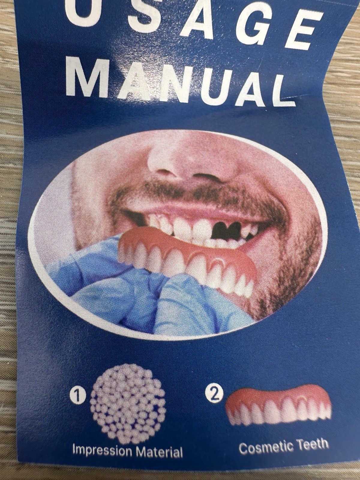 Dentures Cosmetic Teeth Mold, Fit over Teeth or Fill in Gaps Ships from USA