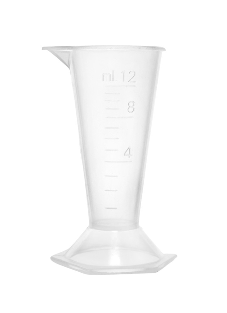 Conical Measure, 12ml - Polypropylene Plastic, Translucent  - Eisco Labs