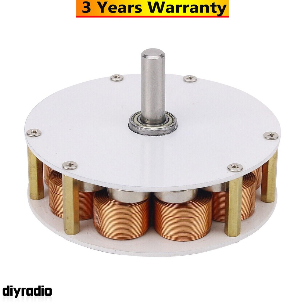 100-650RPM 50-60W 3-Phase AC Generator Micro Disc w/ Iron Core Strong Magnets