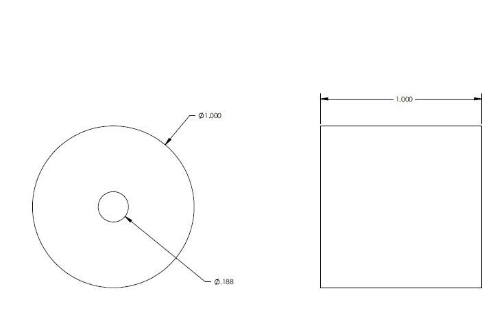 9039 - Cylindrical Brake Pad