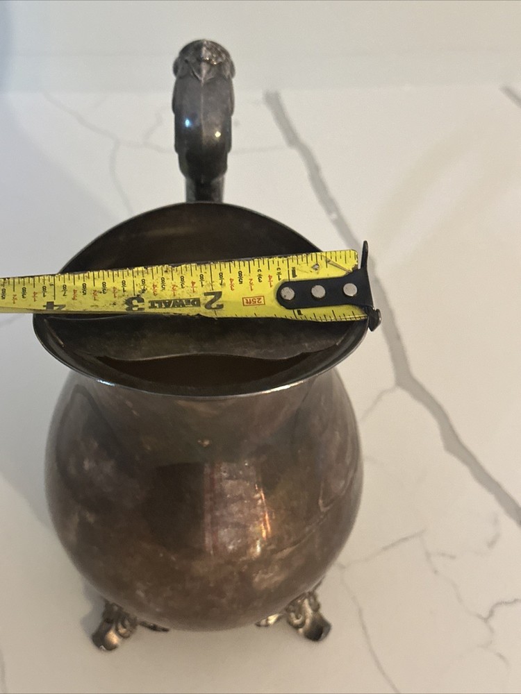 FB Rogers Silver Plated Footed beverage Creamer Pitcher