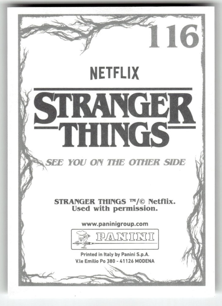 Panini Stranger Things 2 Sticker #116 Will Byers Glitter