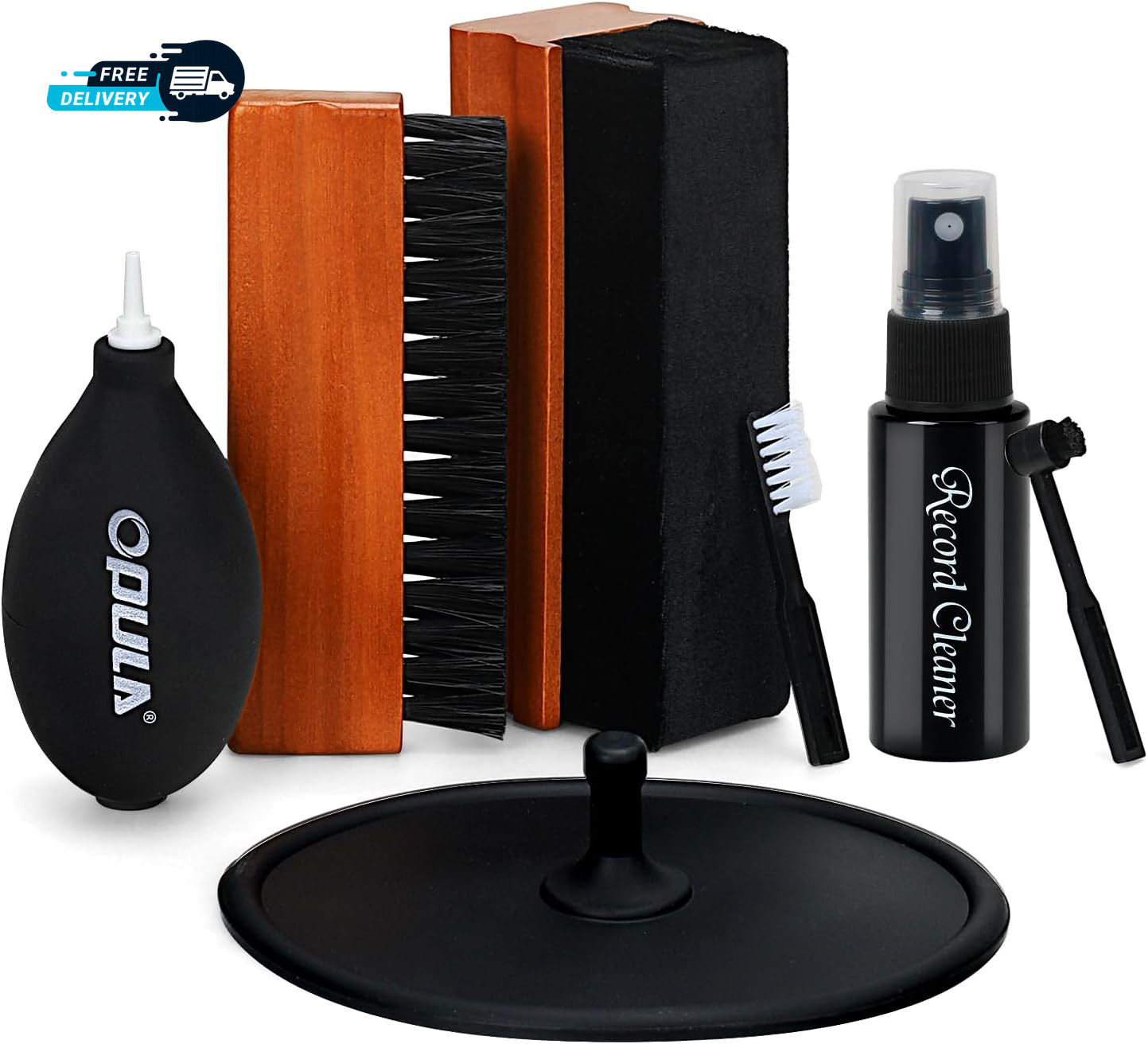 7-In-1 Vinyl Record Cleaning Kit Complete - Vinyl Record Cleaner Solution