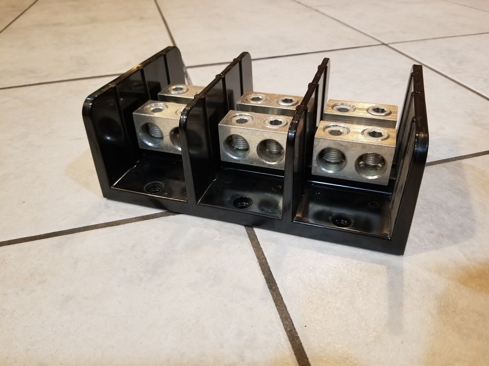 Square D Terminal Block Class 9080 Type LBA365202 Used