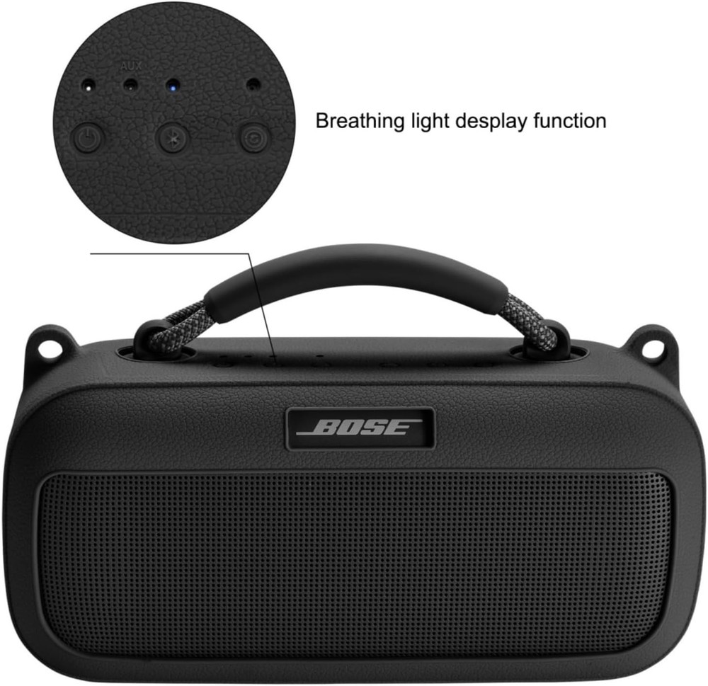 Silicone Cover Case for Bose SoundLink Max Speaker with Shoulder Strap