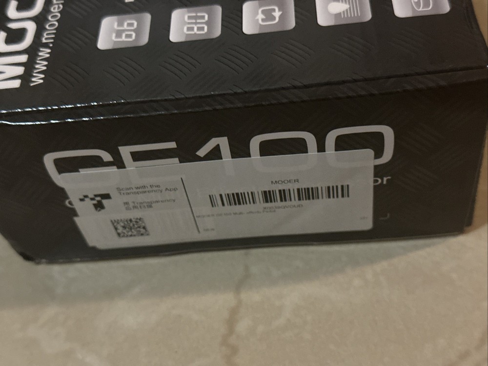 MOOER GE100 Multi-Effects Guitar Processor Pedal