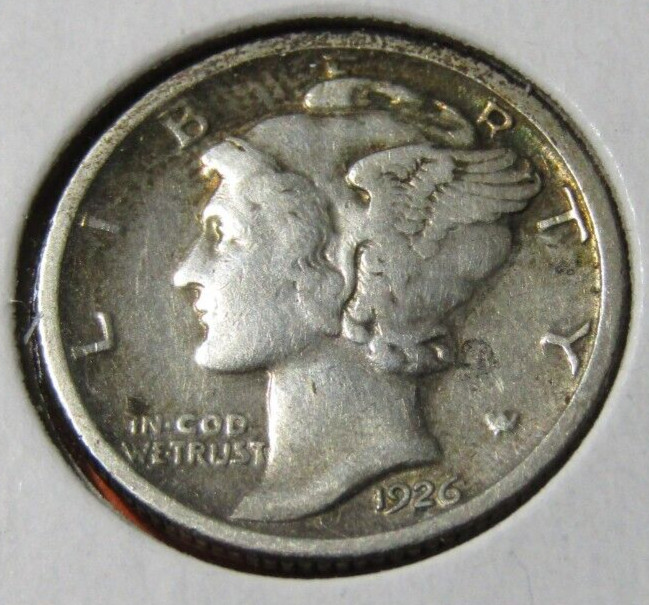 1926-S Mercury Dime Better Condition & Date #122 - XF