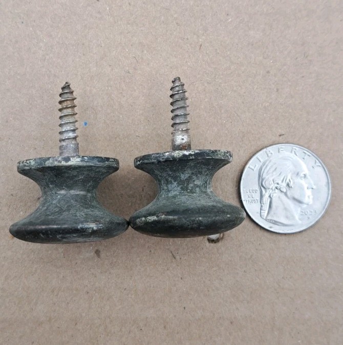 Antique Drawer Pulls Door Dresser Handle Knobs Cabinet Crome Hardware Pair