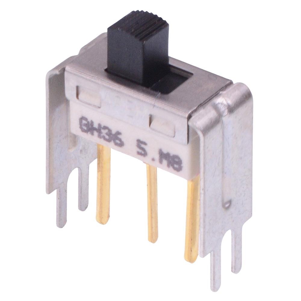 GH36Y400001 APEM On-On PCB Slide Switch with Bracket SPDT