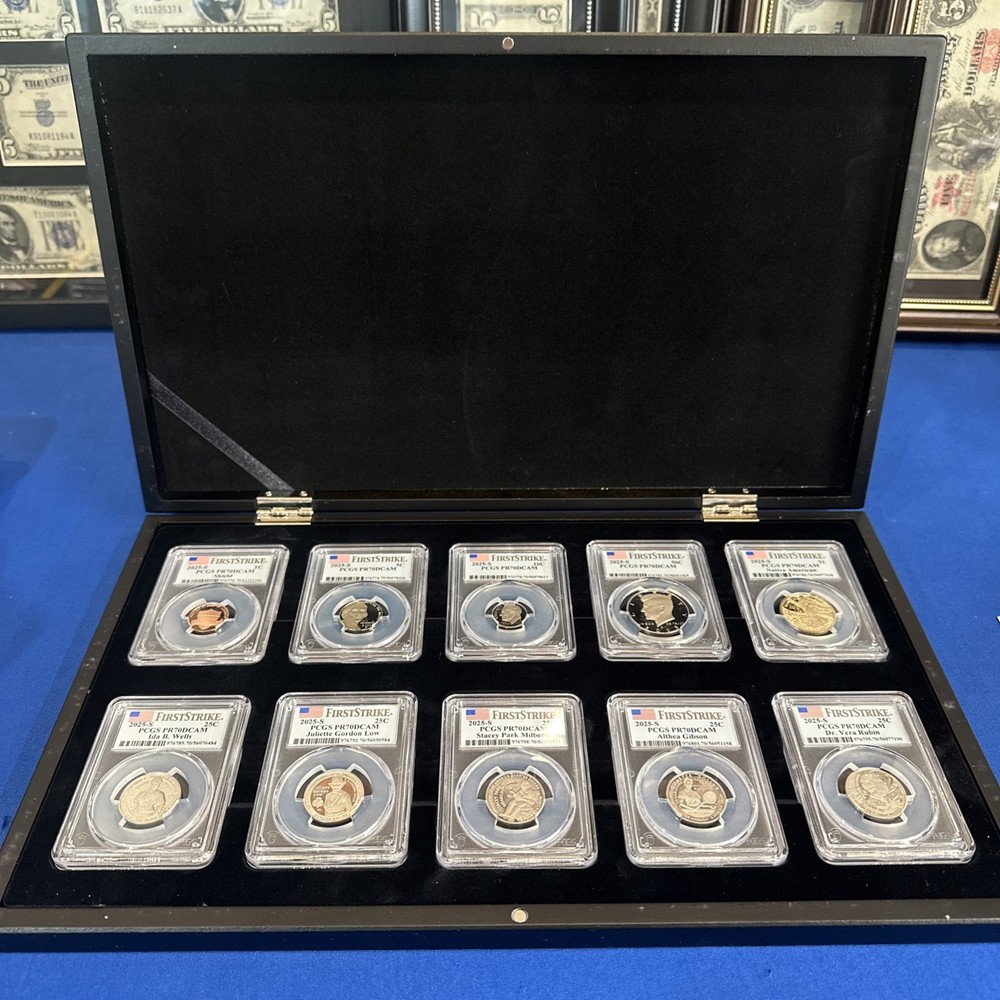 2025 S FIRST STRIKE 10 COIN SET PCGS PR70DCAM