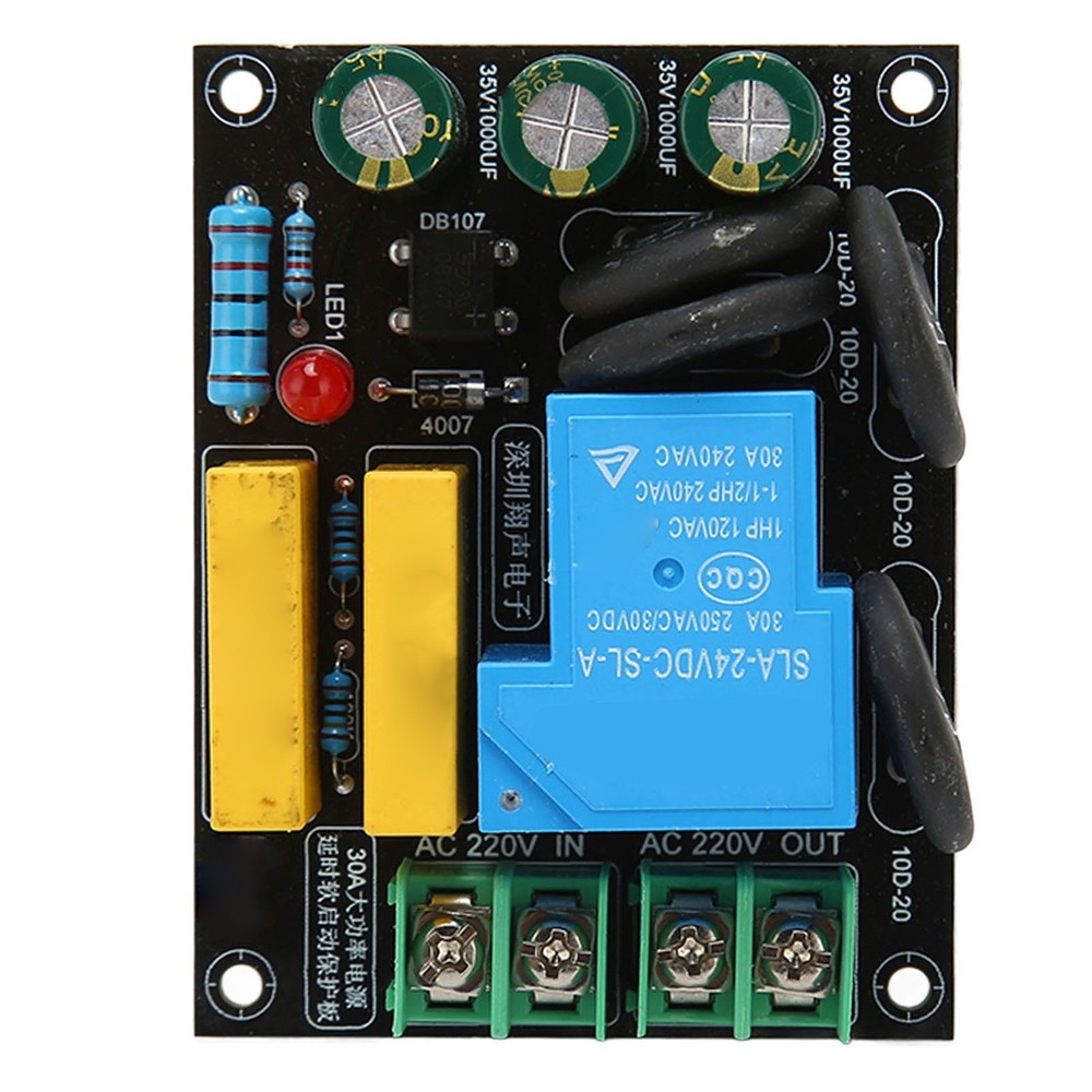 30A 6600W Soft Start Protection Module For Class A Amplifier Module AC 100V‑250V