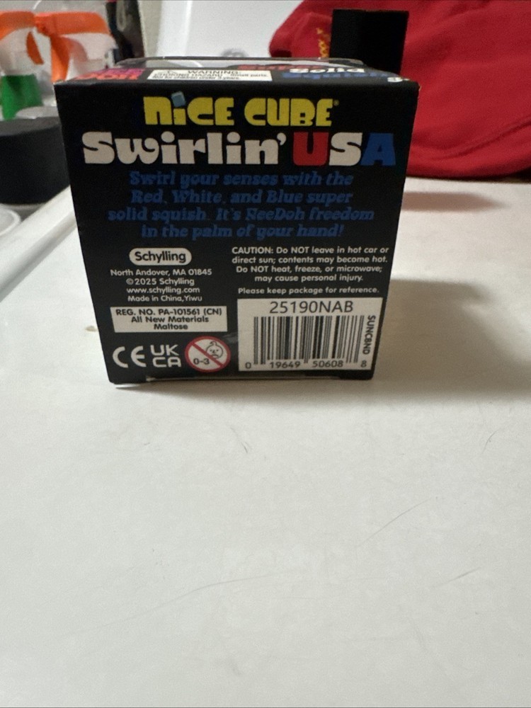 NEEDOH Nice Cube Swirlin' USA Super Solid Squish NEW