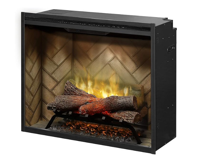 Dimplex Revillusion® 30" Built-in Electric Firebox (Model: RBF30) (Herringbone)