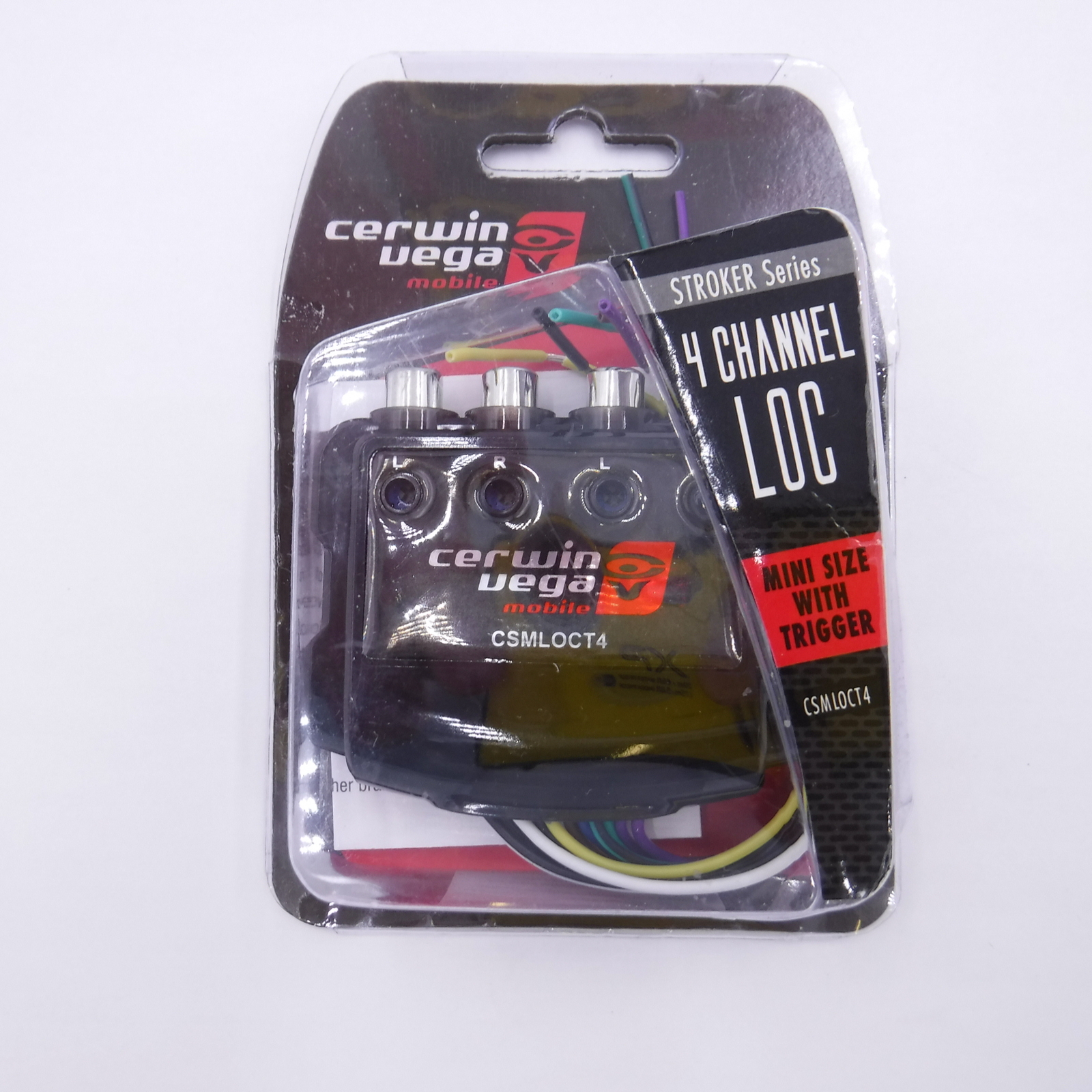Cerwin-Vega CSMLOCT4 Stroker Series 4-Channel Mini Line-Out Converter Trigger