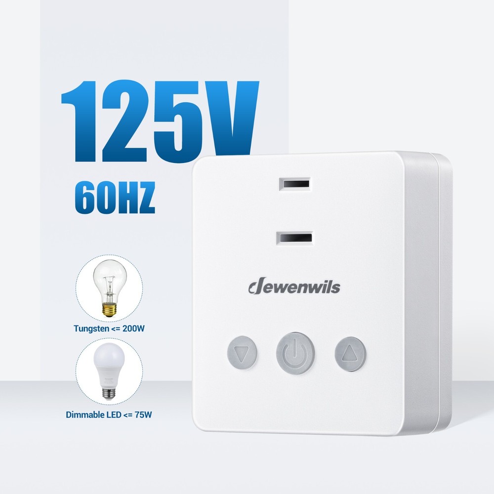DEWENWILS Dimmer Switches for Led Lights Wireless Remote Light Dimmer 100FTRange