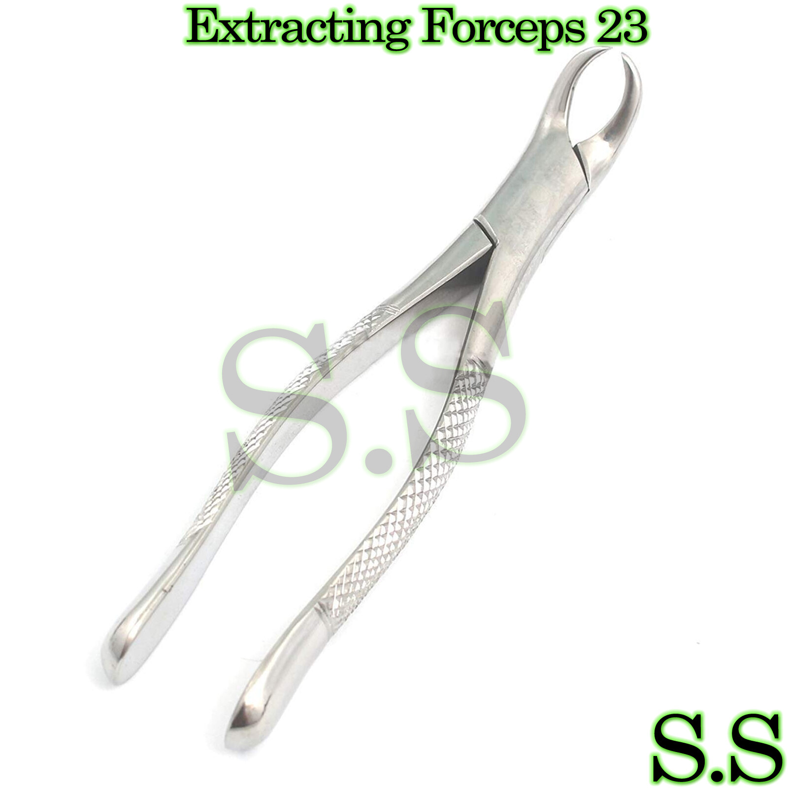 DENTAL TOOTH EXTRACTING FORCEPS 23 COW HORN LOWER MOLAR
