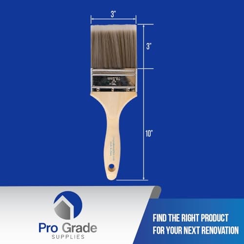 - Paint Brushes - 2Ea 3" Flat Brushes 2Ea H 3F