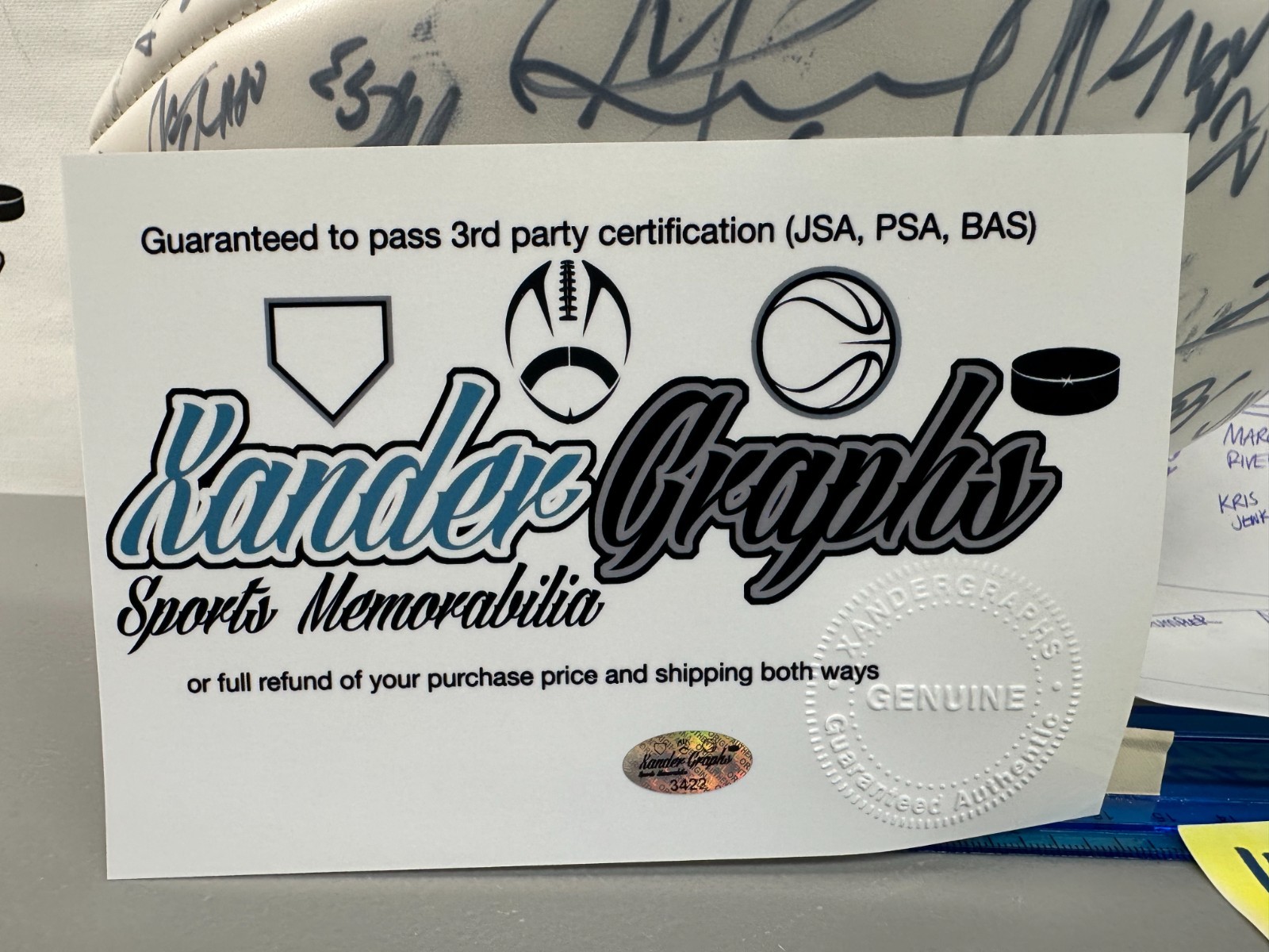 2004 NFC PRO BOWL TEAM SIGNED AUTOGRAPHED FOOTBALL-COACH ANDY REID CHAMP BAILEY