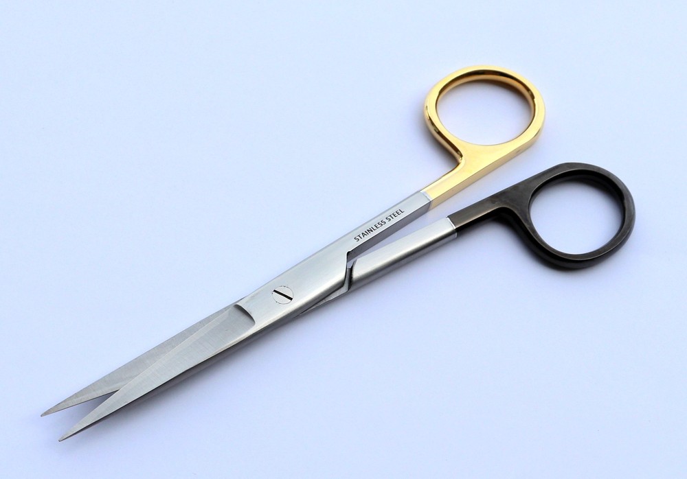 Operating Surgical Scissors Sharp/Sharp T.C Blades Stainless Steel 15 Cm