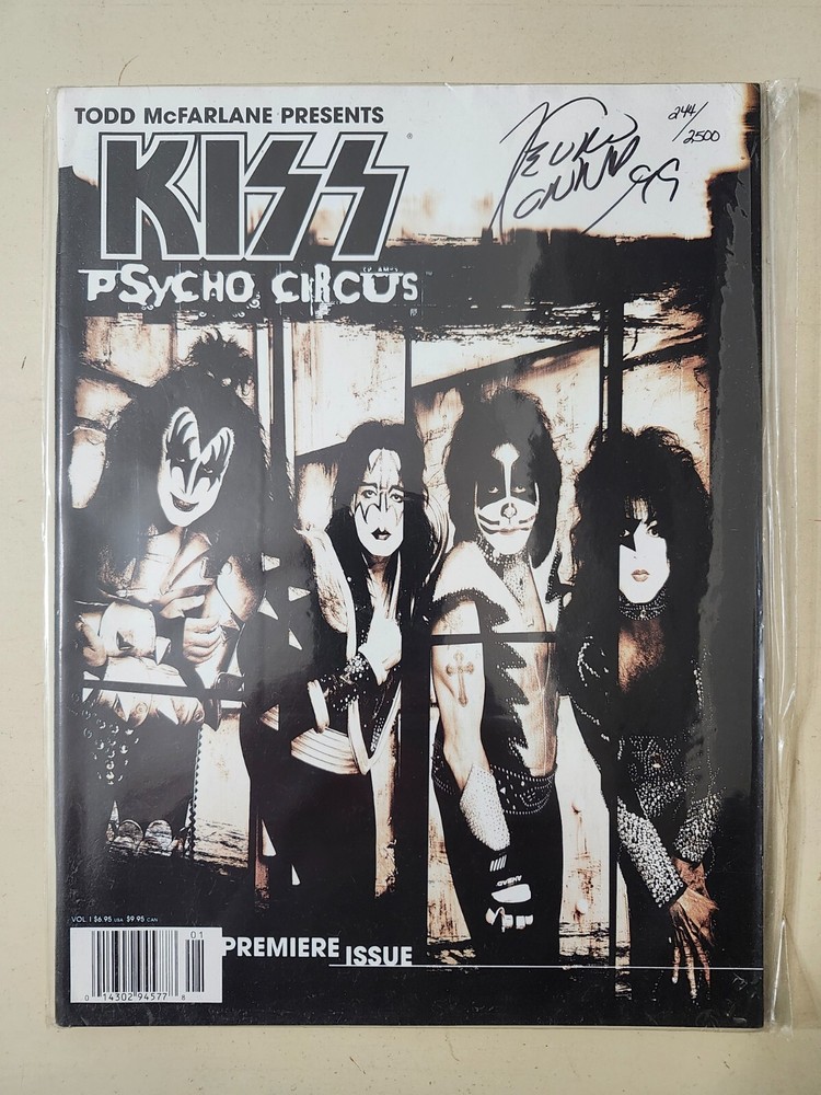 KISS RARE Kevin Conrad Signed Serial Premiere Psycho Circus Comic McFarlane COA