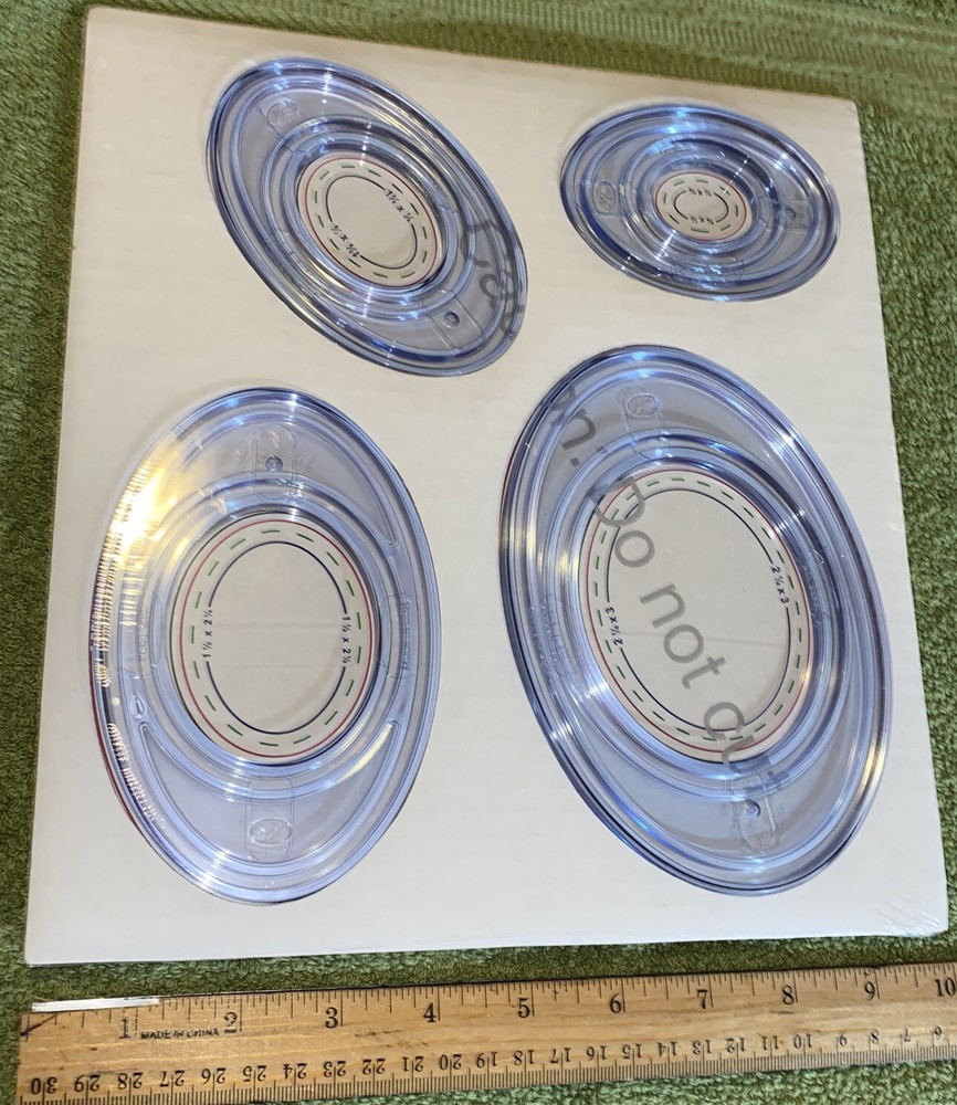 Creative Memories 4 Oval Cutting Patterns for the Custom Cutting System