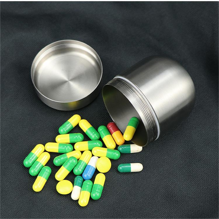 Hot EDC Titanium Waterproof Pill Holder Organizer Container Tea Storage Box