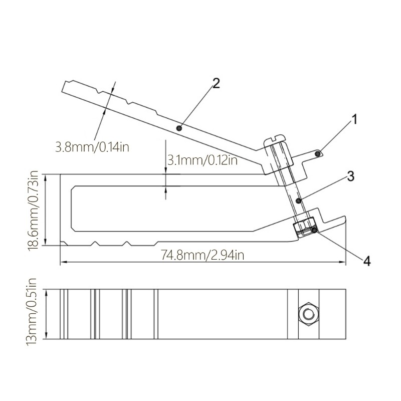 Computer Server Rack Cage Nut Insertion/Removal Tool Aluminum Extraction Tool
