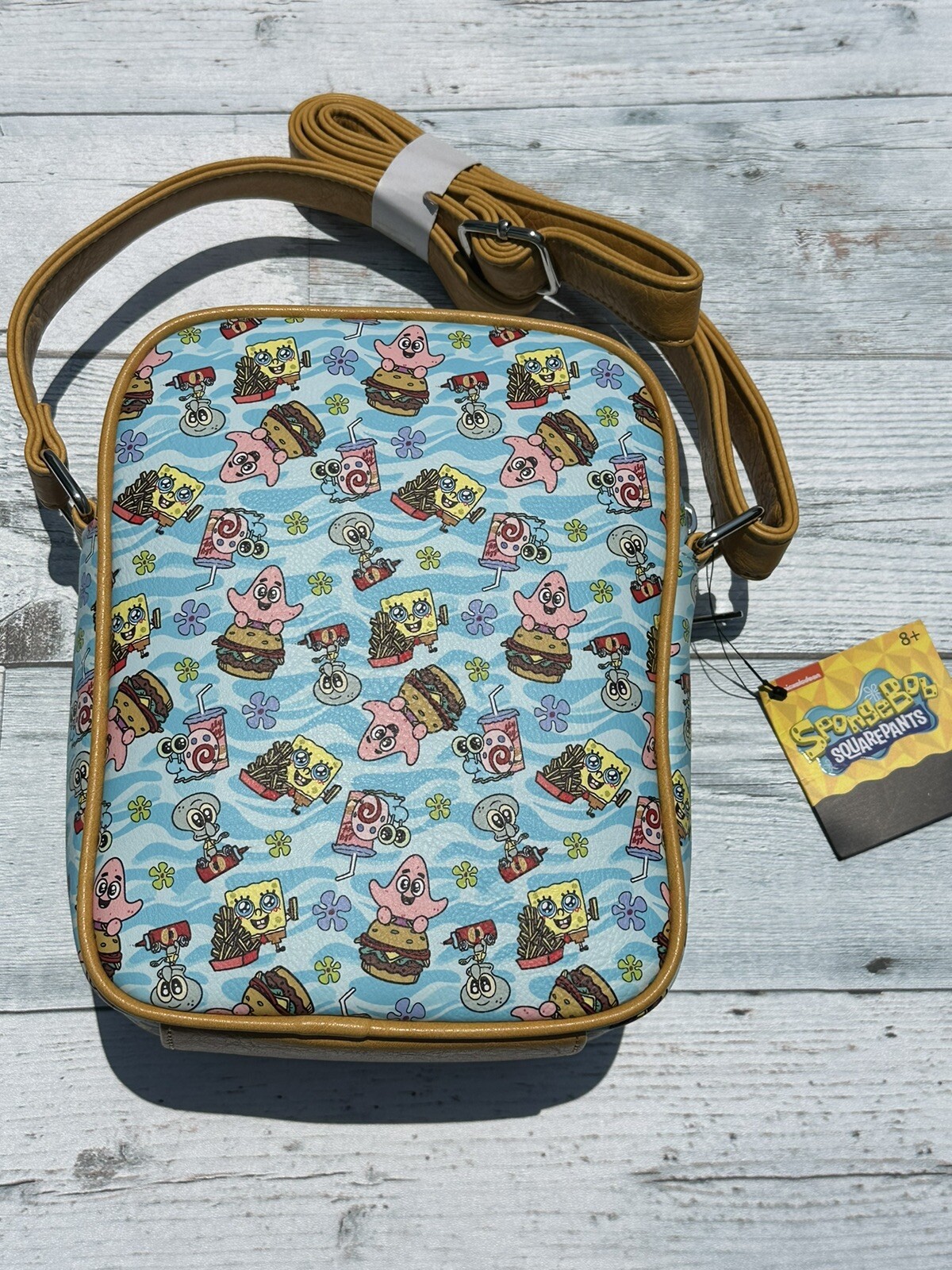 NEW Nickelodeon Loungefly Crossbody Bag Baby Sponge Bob• Patrick• Gary