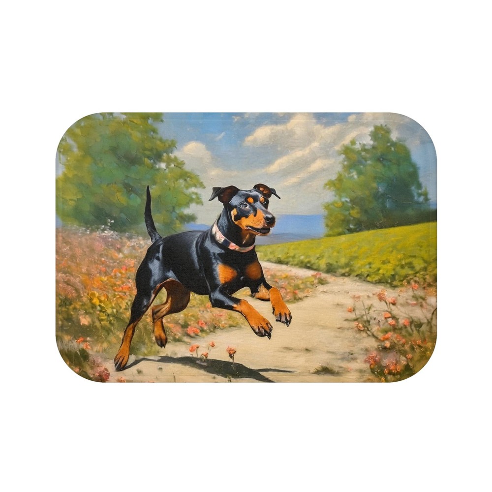 Manchester Terrier Bathroom Rug Mat