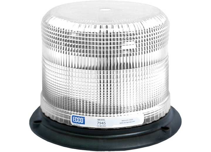 Ecco 7945C LED Beacon Pulse II 12-48VDC Pulse8 Flash Clear