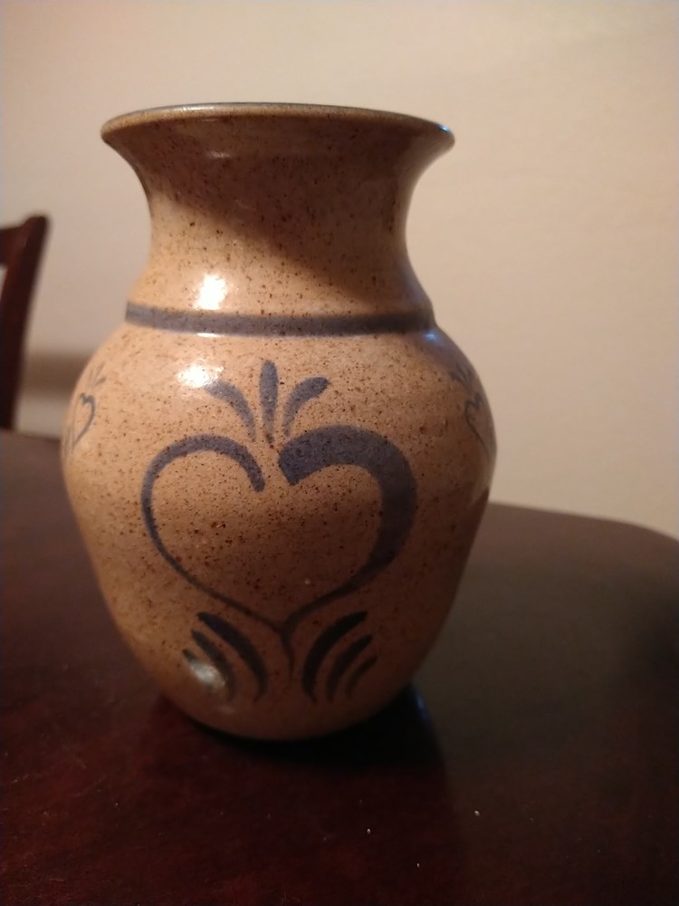 Hand-painted Ceramic Vase 6 1/2"