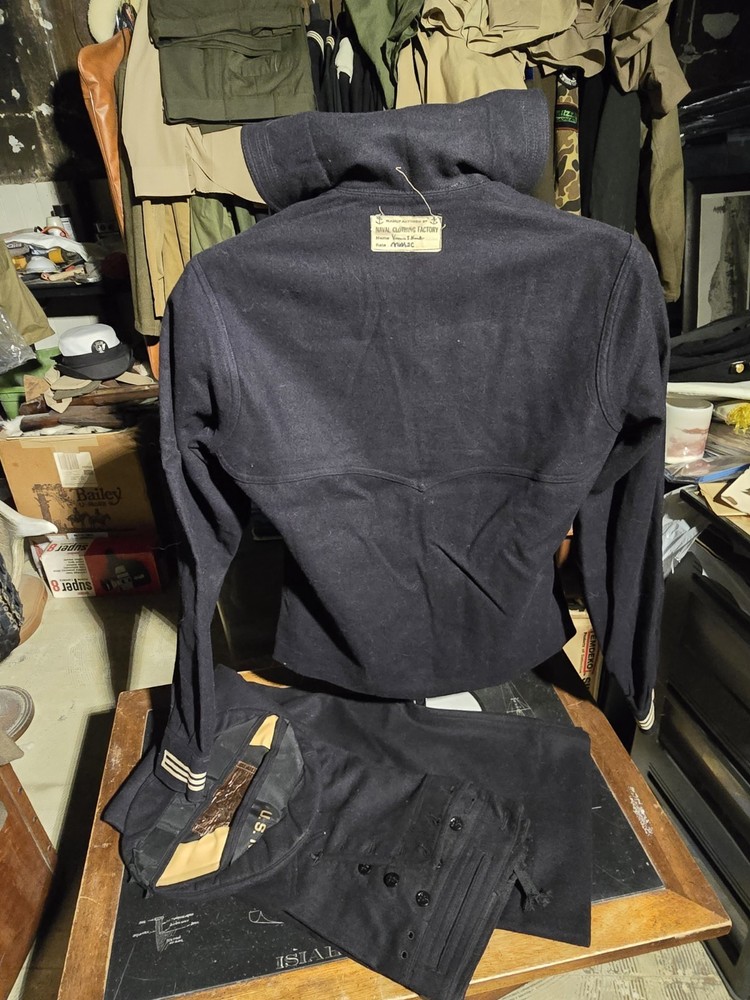 WWII Seabee Uniform Named 55th Naval Construction Battalion