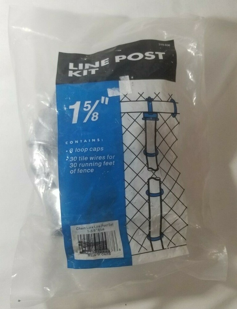 1 5/8" Line Post Kit, Chain Link Line Post Set- NEW