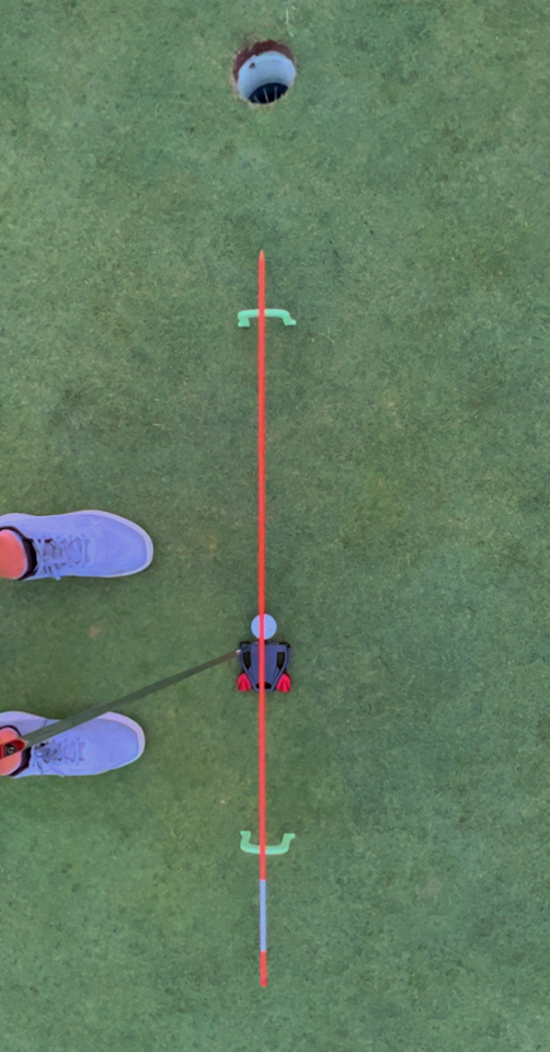 Putter Gate - 2 Pack - Putting Practice Aid - Alignment Tool - Orange