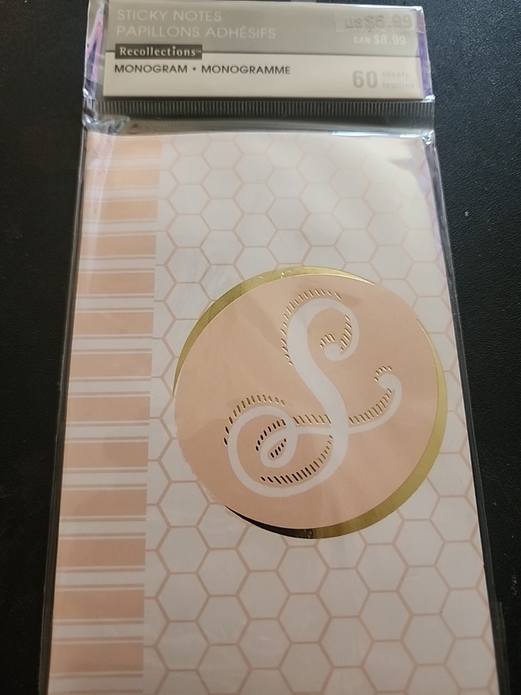 Recollections Monogram Cards, Stickers, or Sticky Notes