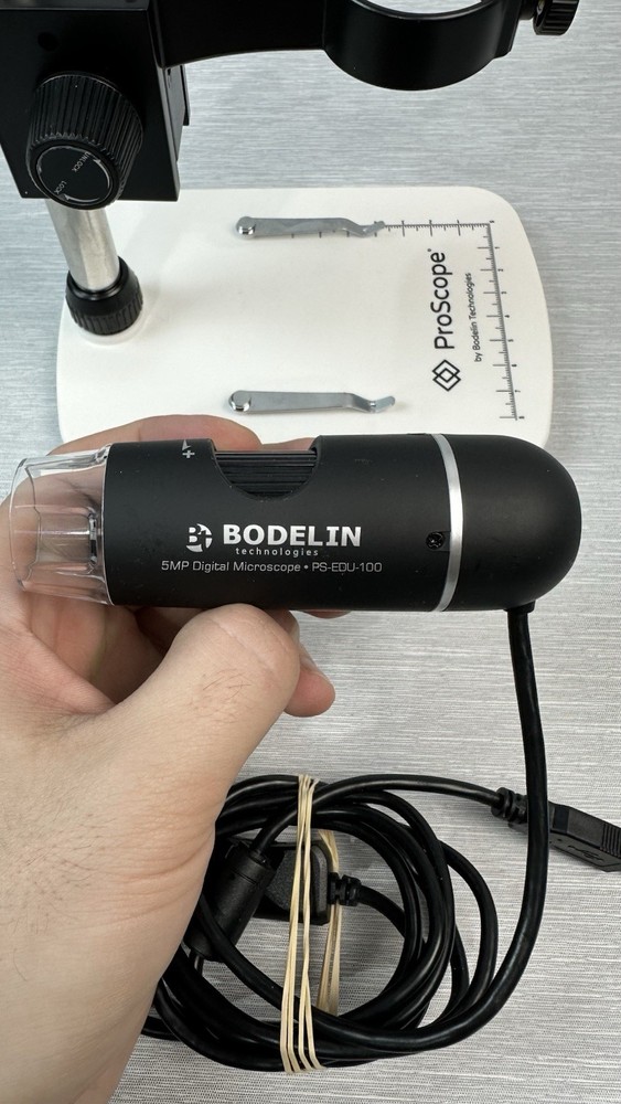 Bodeln PS-EDU-100 USB digital microscope. Very Good Condition. NO SOFTWARE.