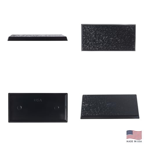 30x60mm Textured Plastic Rectangular Bases Wargames Table Top Games 50 Count