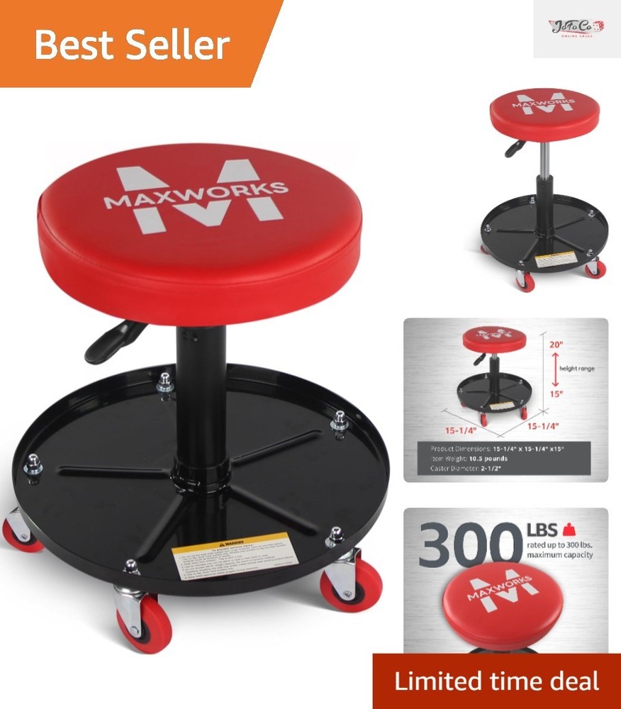 Versatile Adjustable Creeper with Swivel Castors - Ideal for Garage and Workshop