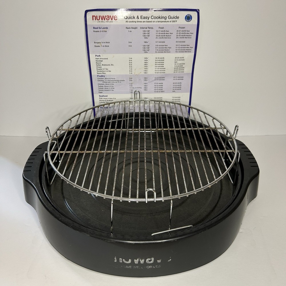 NuWave Pro Plus Oven 20601 /20602 Replacement Bottom Base + Pan + Grill Rack