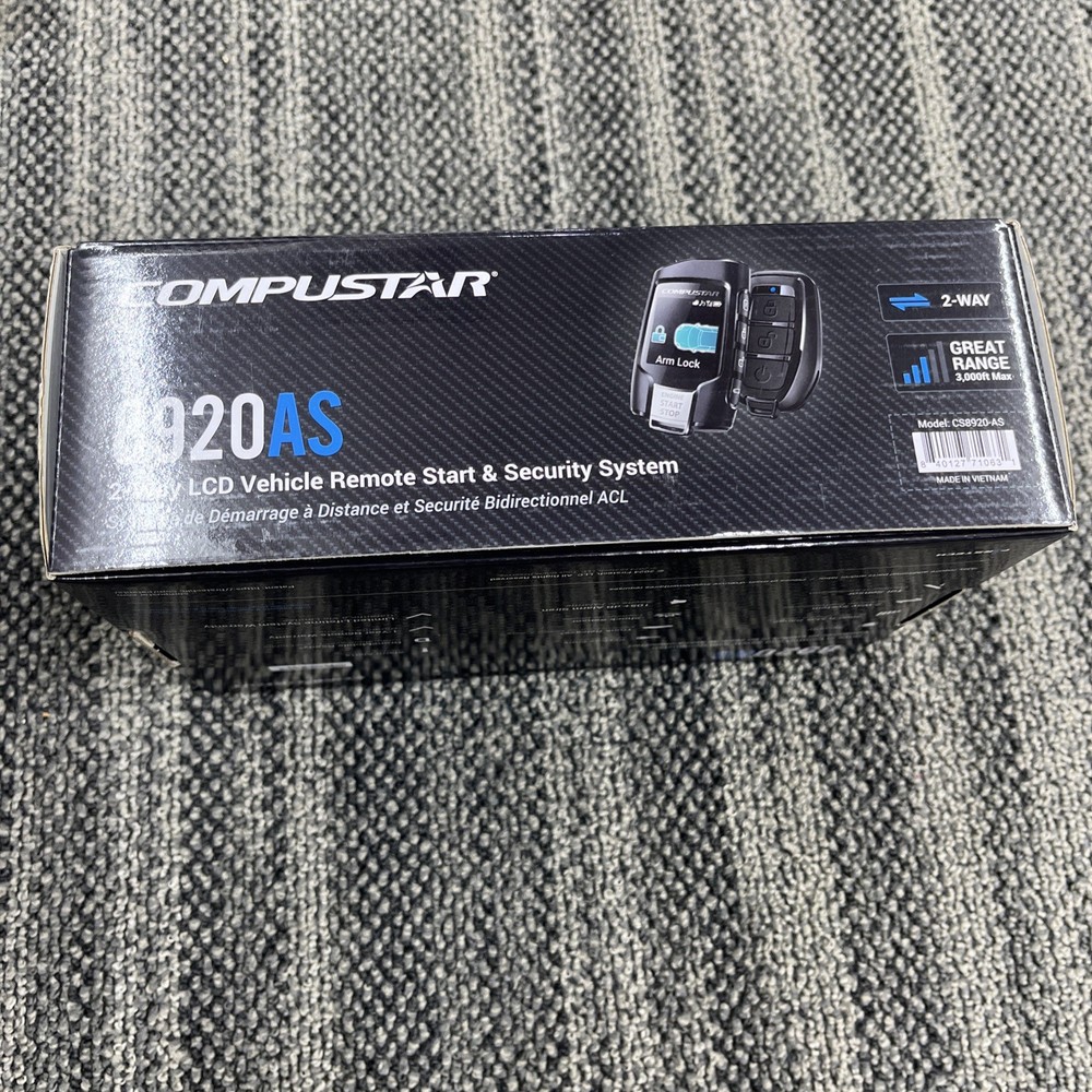 Compustar CS8920-AS 3000' 2-Way Remote Start & Alarm Complete System Brand New