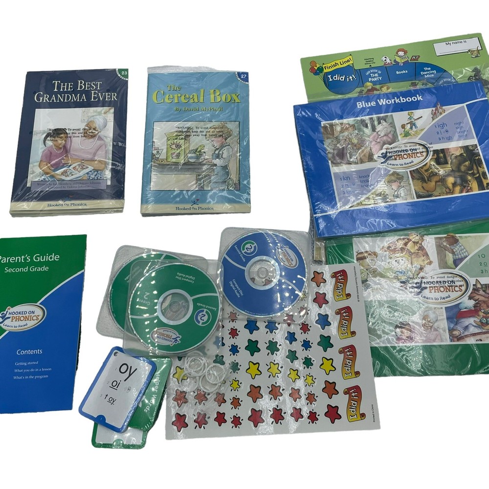 Hooked on Phonics Second Grade Learn to Read Reading Books New