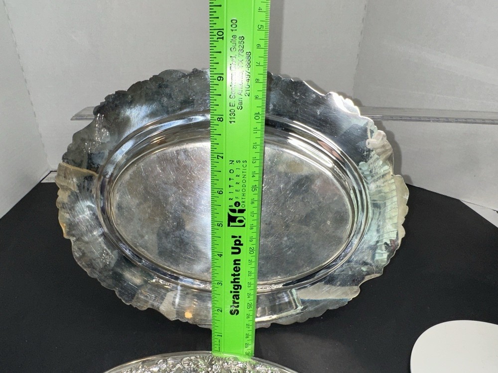 Early 20th Century E G Webster & Son Silver Plate Ornate Lidded Serving Dish