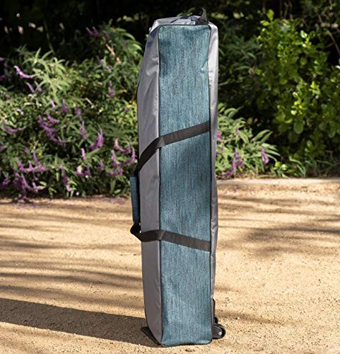 Collapsible Portable Folding Hammock with Removable Canopy - Teal With Canopy