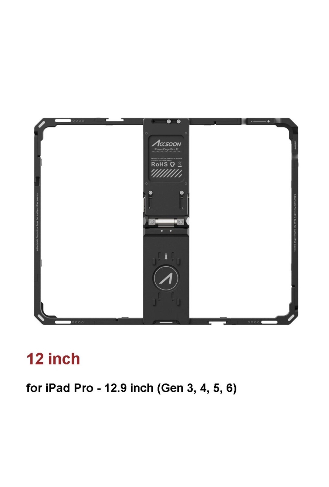 ACCSOON CEPC-04 PowerCage Pro II Power Cage for iPad Pro 12.9 inch (Gen 3,4,5,6)