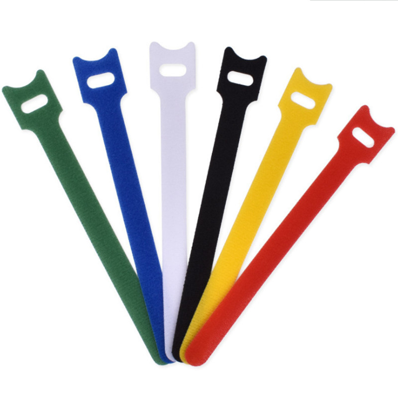 Adjustable Releasable Reusable Hook And Loop Cable Ties, Cable Tidy Strap Colors