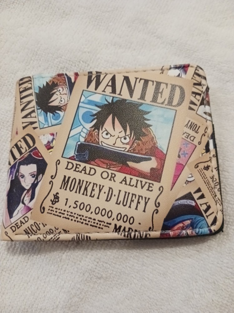 One Piece Logo Print Bi-Fold Wallet