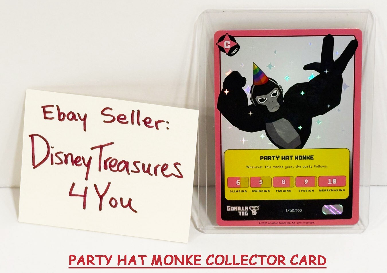 Official Makeship Gorilla Tag Monke Trading Card Limited Edition Rare YOU CHOOSE