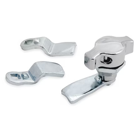 Cam Latch, Padlockable, Chrome, T Handle, 1Xpf3