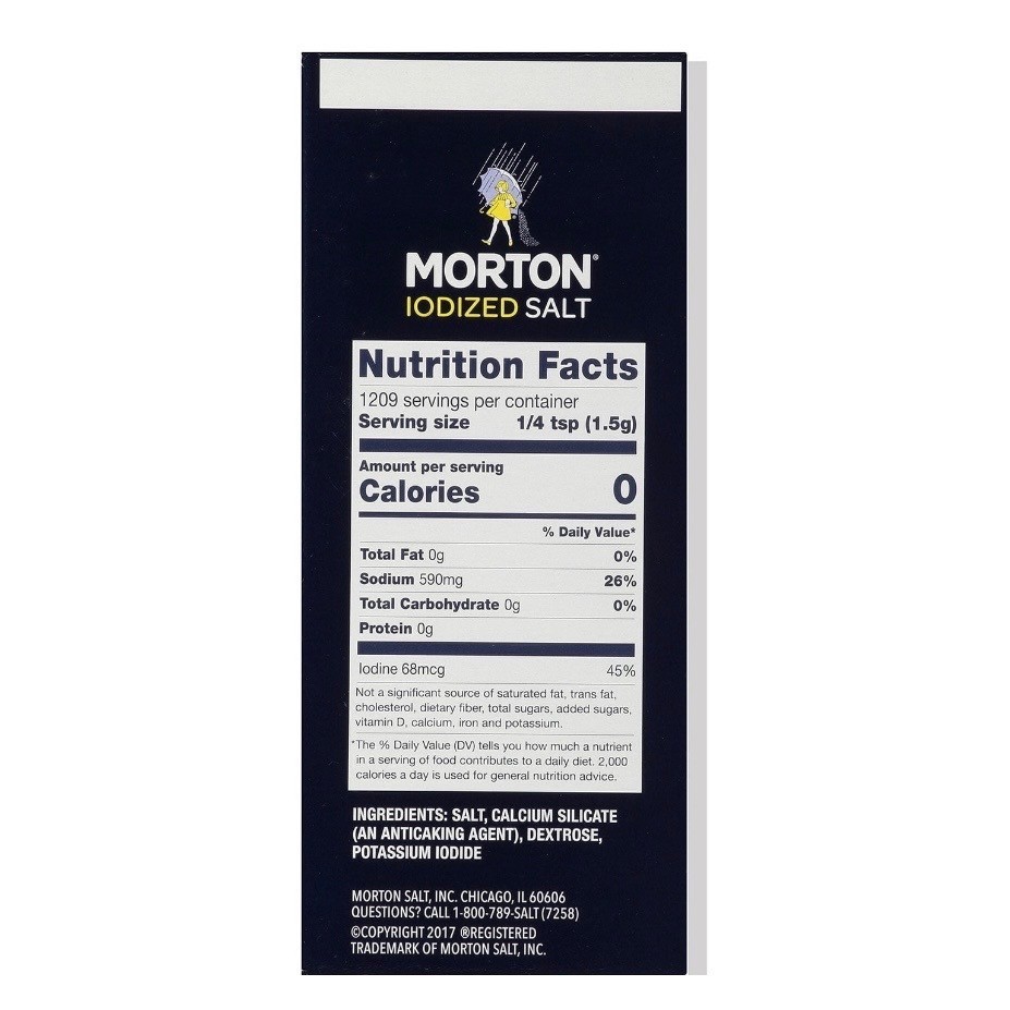 Morton Iodized Salt 64 Oz