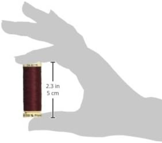 Sew All Thread 110 Yards Burgundy Polyester Durable for Hand and Machine Sewing